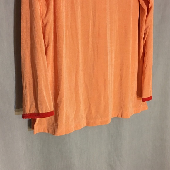 CAROLYN STRAUSS Collection Coral Cardigan Size M - Picture 5 of 9